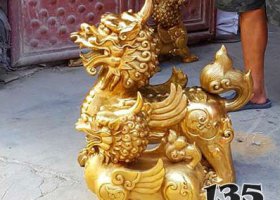 辟邪銅貔貅 貔貅雕塑價格效果圖真假大件