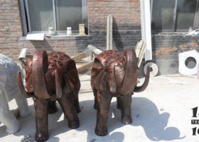 鑄銅大象企業(yè)動物銅雕 