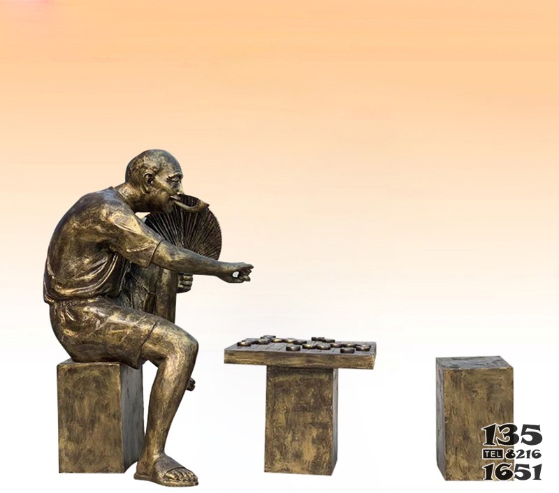 銅雕人物雕塑講故事情景雕像廠(chǎng)家 圖片