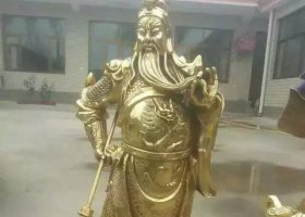 關(guān)公提刀武財神銅雕 關(guān)公雕塑銅雕欄桿公交車泥塑