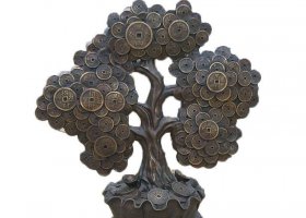 銅雕庭院景觀發(fā)財(cái)樹雕塑 景觀雕塑園林基礎(chǔ)圖紙水池