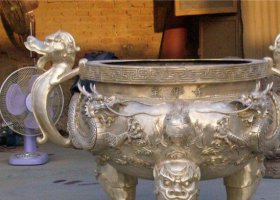 三足圓鼎寶華寺銅鼎 圓鼎雕塑青銅意思價(jià)格工程