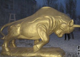 公園拓荒牛景觀銅雕 拓荒牛雕塑廠家市委地方青銅