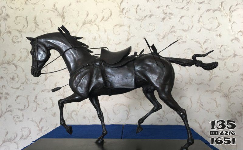 公園被箭射中的馬景觀銅雕 景觀雕塑圖片風(fēng)水平面木制圖片