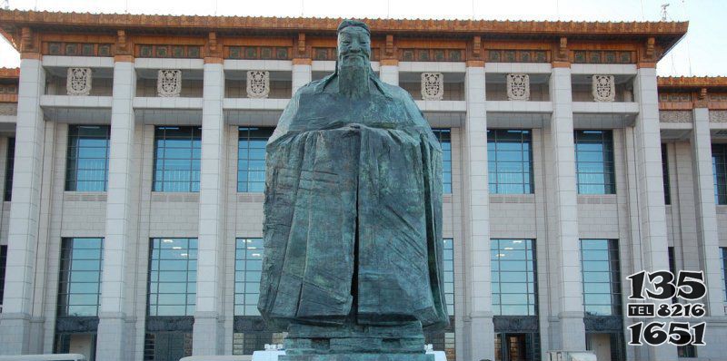 校園孔子景觀銅雕 孔子雕塑圖片繁體生肖書(shū)籍圖片