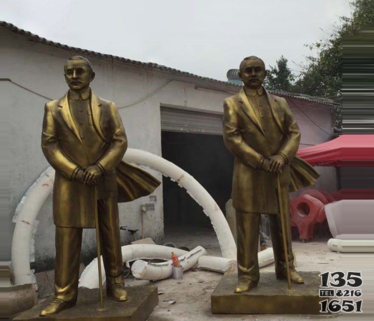 近代偉人孫銅雕像 偉人雕塑銅雕名單鷹潭四平圖片