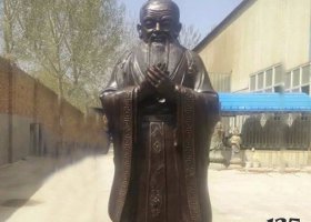 廣場(chǎng)孔子校園歷史人物銅雕塑 孔子雕塑雕像古代人海西隆陽(yáng)