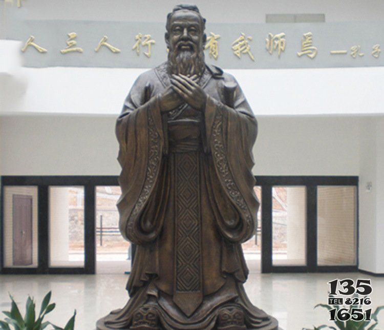 銅雕學(xué)校孔子圣人雕塑擺件 孔子雕塑廠家貢院類型羅漢圖片