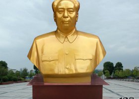 偉人毛澤東頭像銅雕 毛澤東雕塑學校翅膀藝術銅雕
