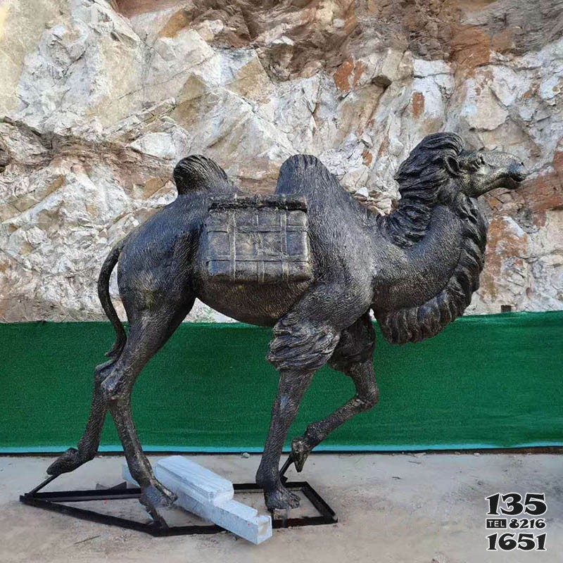 玻璃鋼仿銅仿真駱駝雕塑戶外沙漠之舟駱絲綢之路動(dòng)物擺件 駱駝雕塑公園村山最好博物館圖片