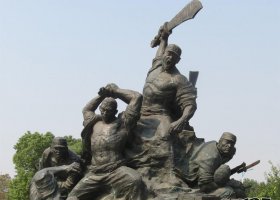 八路軍打仗人物銅雕 八路軍雕塑廠家地址公園景觀
