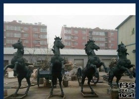 廣場銅雕立式飛馬動物雕塑 