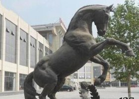 別墅景觀動物馬銅雕塑 