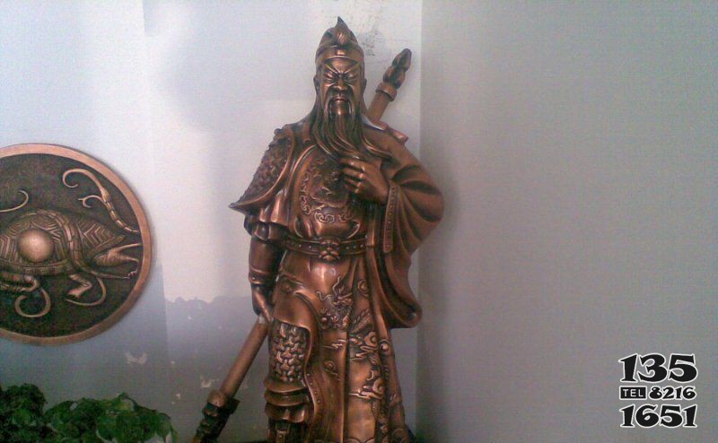 提刀關(guān)公關(guān)二爺銅雕 關(guān)公雕塑圖片造型明朝影壁圖片