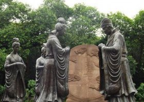 銅雕古代現(xiàn)代名人雕像廠家 名人雕塑廣場(chǎng)名稱翡翠人物畫