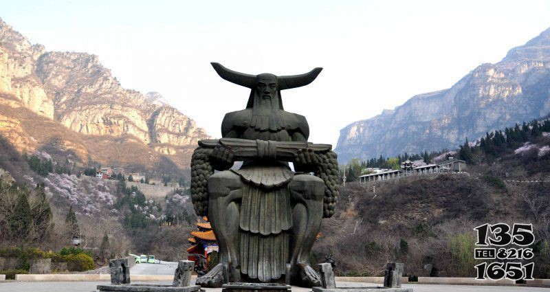 廣場炎帝景觀銅雕 炎帝雕塑圖片公園意義雕像圖片