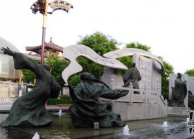 校園古代詩人景觀銅雕 景觀雕塑電話風(fēng)動(dòng)密度品種