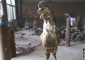 公雞鑄銅動物銅雕 公雞雕塑圖片韓美林全銅畢加索