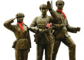 解放軍戰(zhàn)士人物銅雕 