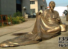 鍛銅雕塑杜甫銅像 杜甫雕塑作品不夜城大唐手藝