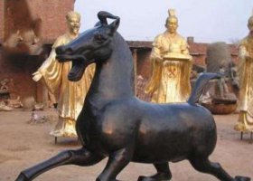 別墅景觀動(dòng)物馬銅雕塑 