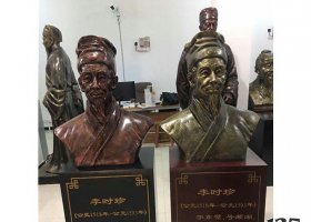古代名醫(yī)李時(shí)珍頭像銅雕 李時(shí)珍雕塑模型雕像特征地區(qū)