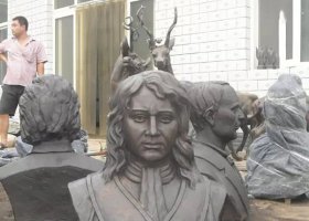 西方名人胸雕銅雕 名人雕塑學校將軍高校軍人
