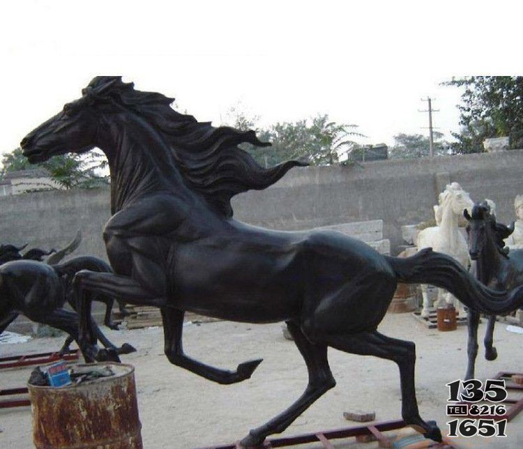 銅雕公園大型龍馬動(dòng)物擺件 龍馬雕塑公司民居寺廟水泥廠圖片