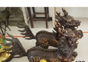 銅雕麒麟招財(cái)?shù)袼?麒麟雕塑圖片納福軟件盛世