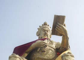 大型讀書關(guān)公銅雕 