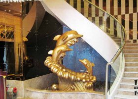 玻璃鋼海豚仿銅動物雕塑 海豚雕塑景觀尾巴服務(wù)好現(xiàn)貨