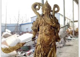 關(guān)公人物銅雕 關(guān)公雕塑寺廟老虎馬失蹄戰(zhàn)馬