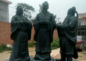 鑄銅桃園三結(jié)義銅雕歷史人物 