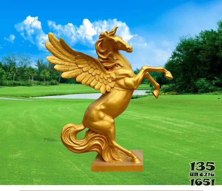 黃銅雕馬雕塑 圖片