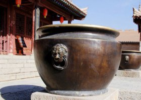 仿古圓形水缸銅雕 水缸雕塑大全淮濱古式院里