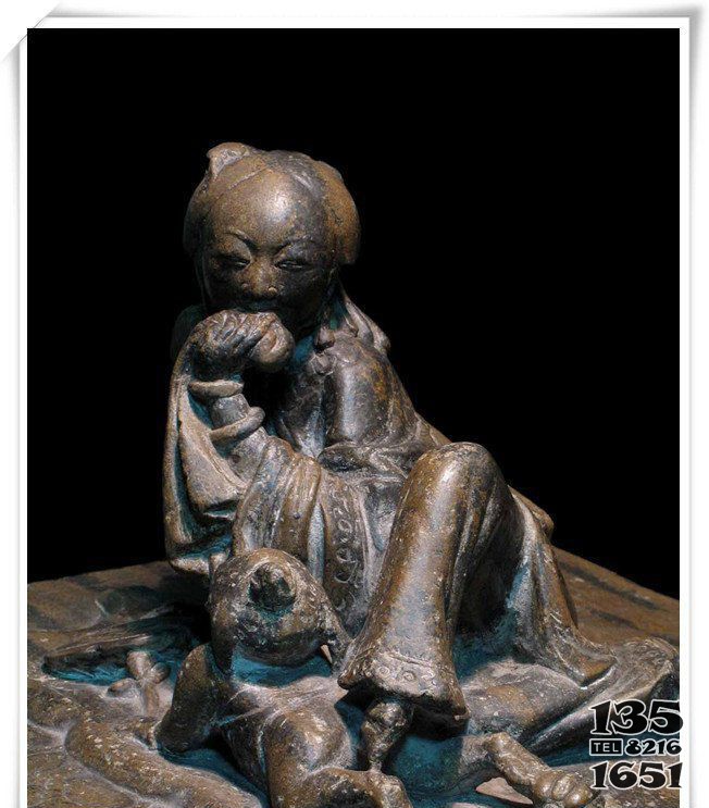公園古代母子小品銅雕 母子雕塑寓意韓美林醫(yī)院意義圖片