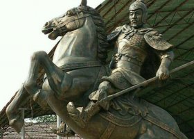 騎戰(zhàn)馬人物銅雕 