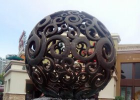 銅雕鏤空球噴泉 噴泉雕塑歐式水池龍頭全集