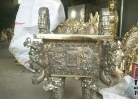 四方鼎鑄銅鼎銅雕 方鼎雕塑圖片制品百科圖案