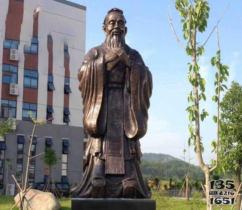 校園萬世師表孔子銅雕像 孔子雕塑校園好評錢一斤橡皮泥圖片