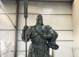 關(guān)公人物銅雕 關(guān)公雕塑佛像店鋪雕塑系小鳥