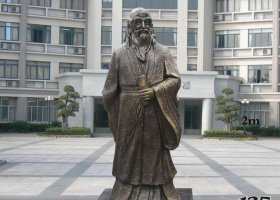 校園名人老子銅雕 老子雕塑圖片景點(diǎn)山水畫全國
