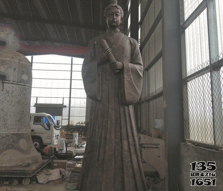 大型古代歷史人物銅雕塑 圖片