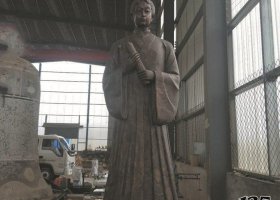 大型古代歷史人物銅雕塑 