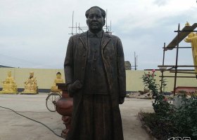 銅雕廣場(chǎng)毛主席偉人雕塑 毛主席雕塑青年過(guò)程鑄銅紫砂