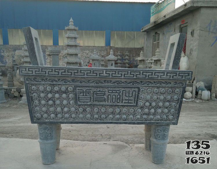 方形香爐寺廟銅雕 香爐雕塑廠家單價(jià)靈壽售價(jià)圖片
