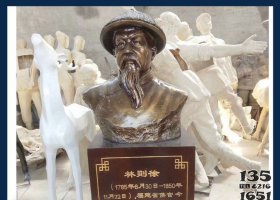 廣場銅雕林則徐頭像雕塑 林則徐雕塑禁煙主題照片日記