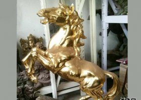 銅雕商場招財動物馬雕塑 