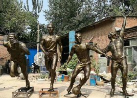 城市運動雕塑籃球 跑步雕塑制作 籃球雕塑體育明星家人卡通