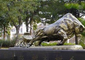 校園拓荒牛景觀銅雕 拓荒牛雕塑圖片捐贈人古銅色地址